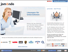 Tablet Screenshot of business.jomondo.de